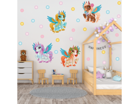 NJ2112 sienų lipdukas Pegasiukės